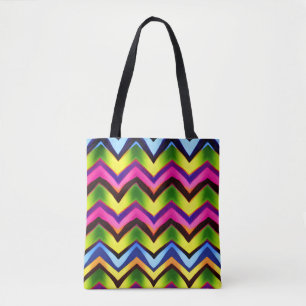 Colourful V Shape Seamless Pattern Tote Bag