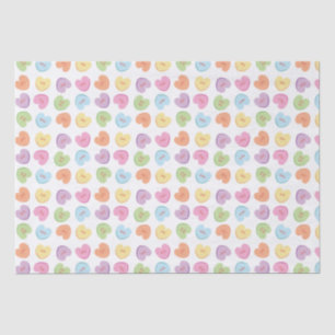 Colourful Valentine Candy Hearts Paper Coaster Mu