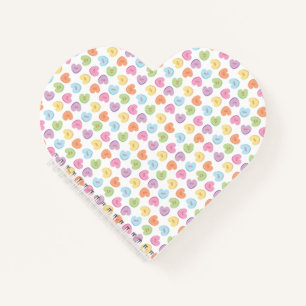 Colourful Valentine Candy Hearts  Paper Coaster Mu Notebook