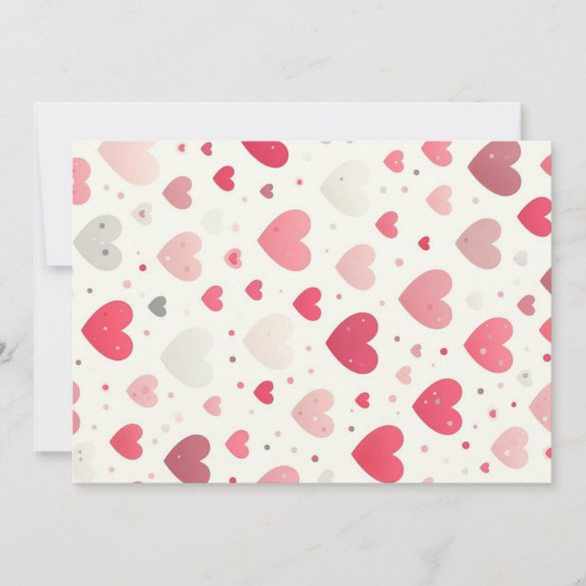 Colourful Valentine's day heart Holiday Card (Front)