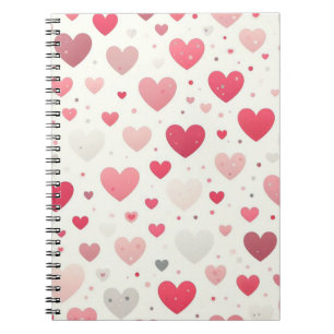Colourful Valentine's day heart Notebook