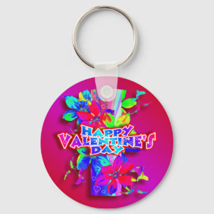 Colourful Valentine's Day Key Chain