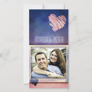 Colourful Valentine's / Love card photo template