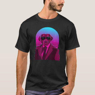 Colourful Vaporwave Labrador Retriever Portrait La T-Shirt
