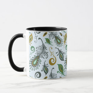 Colourful Various Feathers Mug