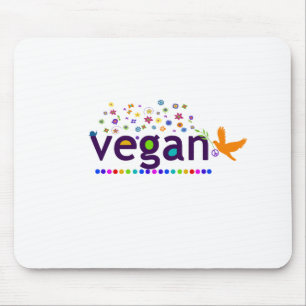Colourful Vegan Mouse Mat