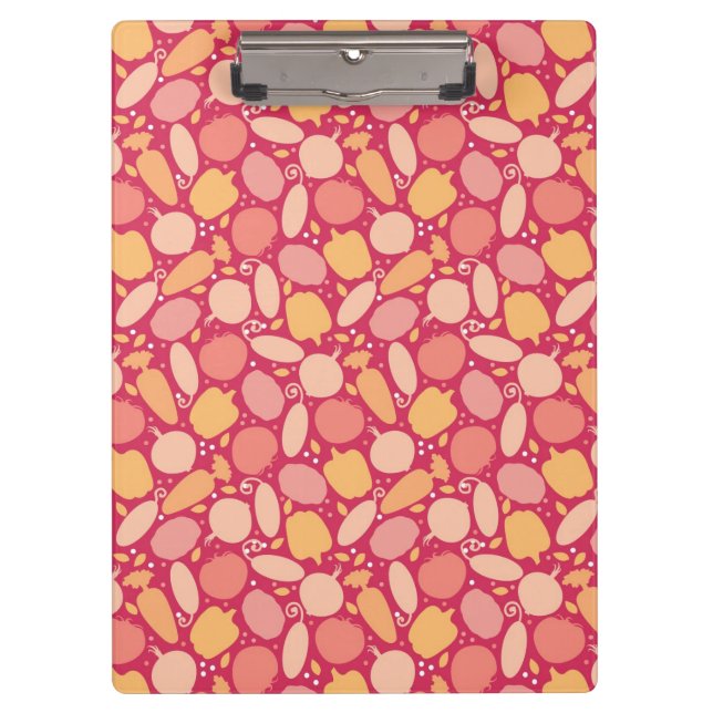 Colourful vegetables pattern clipboard (Front)