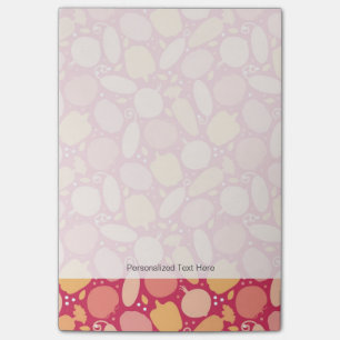 Colourful vegetables pattern post-it notes