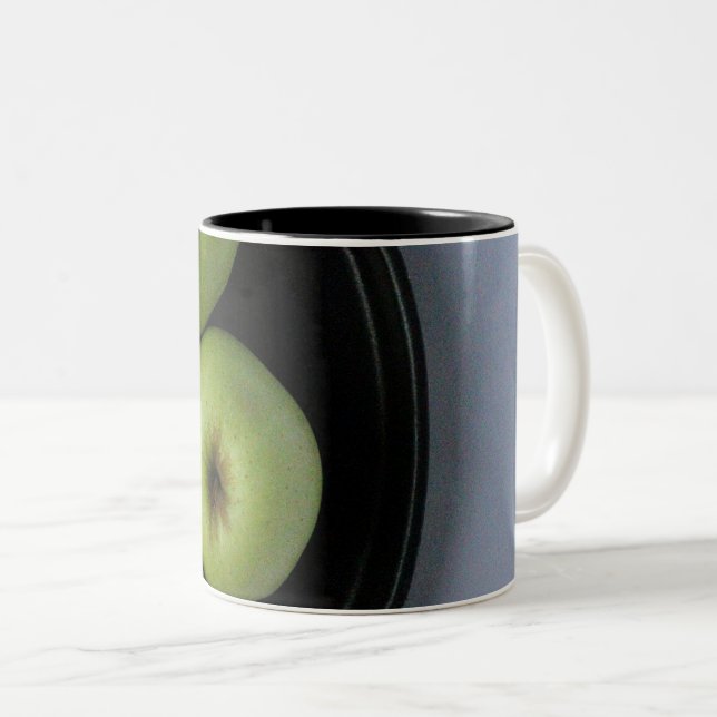 Colourful Vegetables Two-Tone Coffee Mug (Front Right)