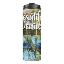 Colourful Venice Gondolas Painting