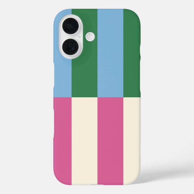 Colourful Vertical Striped Pattern Case-Mate iPhone Case (Back)
