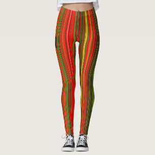 Colourful Vertical Stripes Leggings