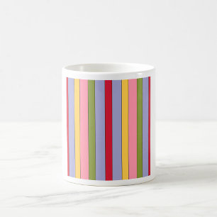 Colourful Vertical Stripes Pattern Coffee Mug