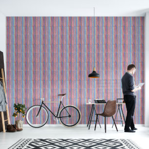 Colourful Vertical Stripes Red Blue Green Wallpaper