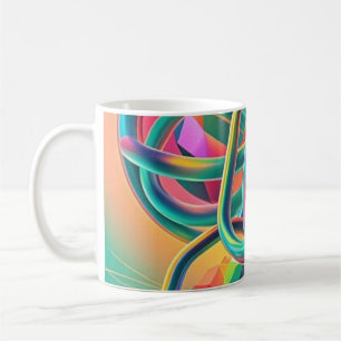 Colourful Vibrant and whimsical abstract artwork Coffee Mug