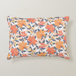 Colourful Vibrant Floral Print Decorative Cushion