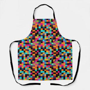 Colourful Vibrant Geometric Shapes Pattern Apron
