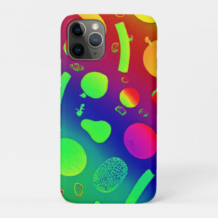 Colourful Vibrant Neon Fruits Pattern Art iPhone 11 Pro Case