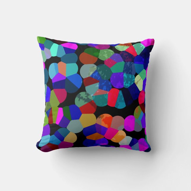 Colourful Vibrant Pattern Cushion (Front)
