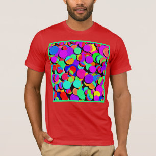 Colourful Vibrant Retro Revival Pattern T-Shirt