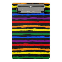 Colourful Vibrant Stripes Rainbow on custom Colour