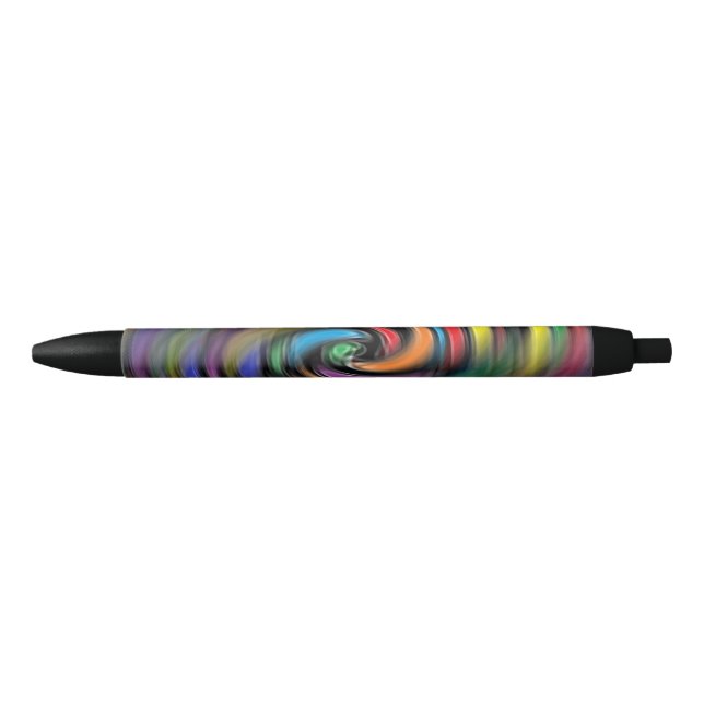 Colourful Vibrations Black Ink Pen (Front)