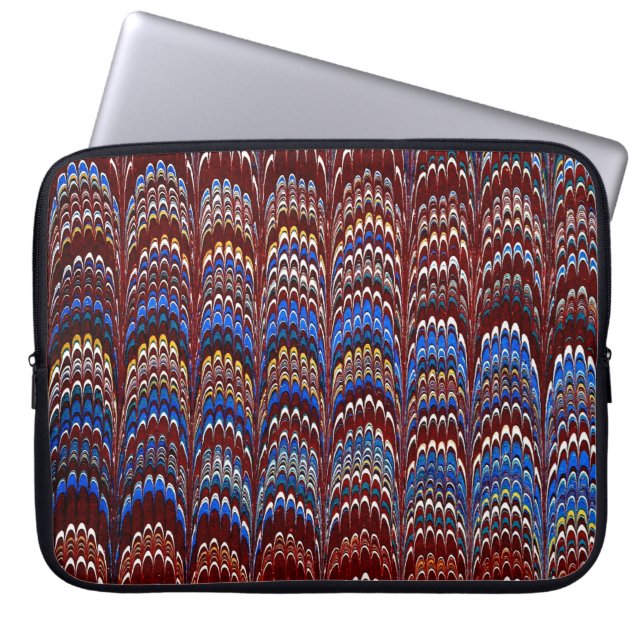 Colourful Victorian Marbled Paper Cover (Front)