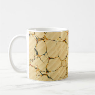 Colourful Victorian Marbled Paper Cover Coffee Mug