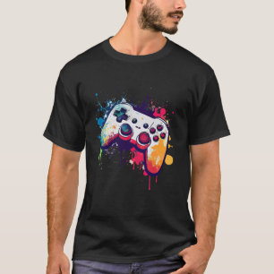 Colourful Video Game Controller - Joystick - Conso T-Shirt