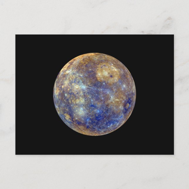 Colourful View of Mercury Postcard (Front)