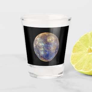 Colourful View of Mercury Shot Glass