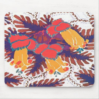 Colourful Vintage Abstract Floral Art Deco Mousepa Mouse Mat