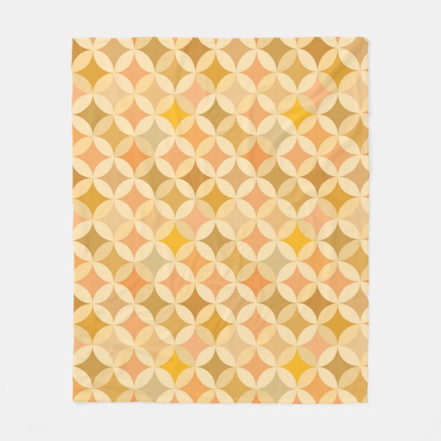 Colourful vintage: abstract pattern. fleece blanket (Front)