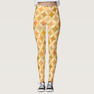 Colourful vintage: abstract pattern. leggings