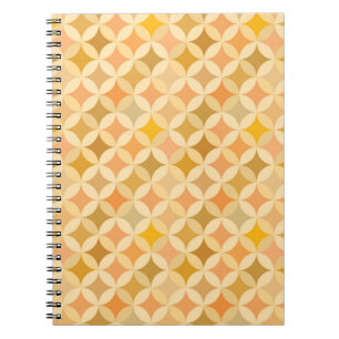 Colourful vintage: abstract pattern. notebook