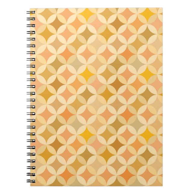 Colourful vintage: abstract pattern. notebook (Front)