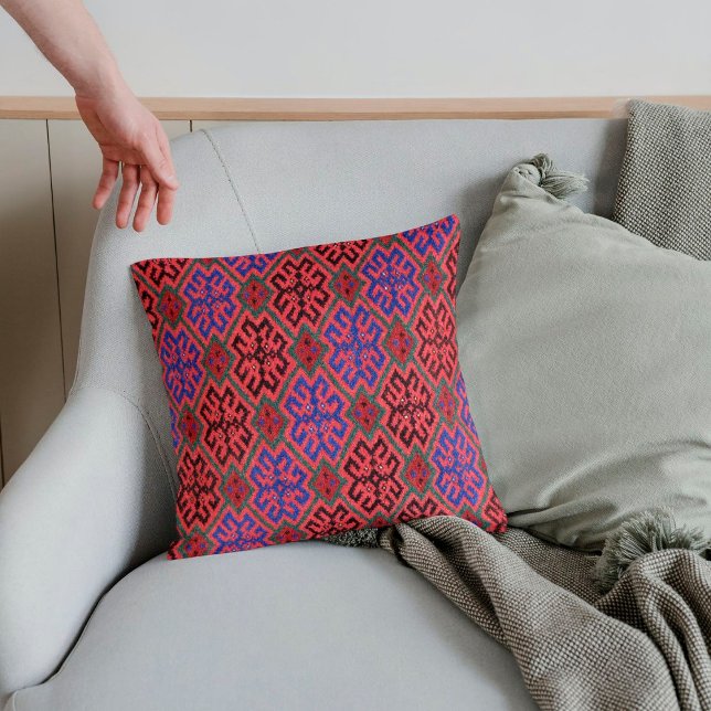 Colourful Vintage Antique Turkish Carpet Kilim Rug Cushion (Creator Uploaded)