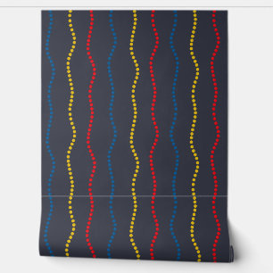 Colourful vintage beads wallpaper
