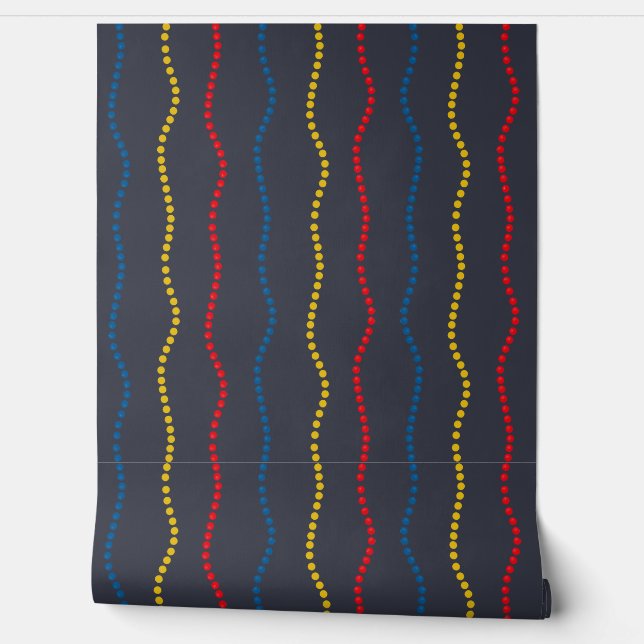 Colourful vintage beads wallpaper (Unrolling)