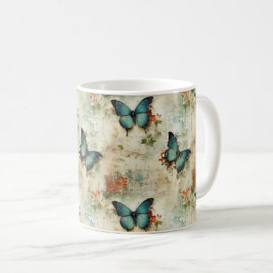 Colourful Vintage Butterflies and Flowers (12) Coffee Mug