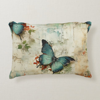 Colourful Vintage Butterflies and Flowers (12) Decorative Cushion