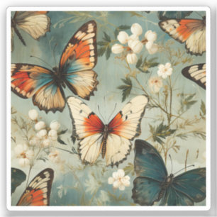 Colourful Vintage Butterflies and Flowers (5)