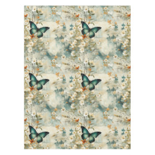 Colourful Vintage Butterflies and Flowers (6) Tablecloth