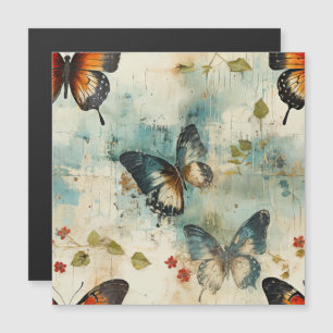 Colourful Vintage Butterflies and Flowers (7)