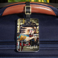 Colourful Vintage Carousel Horse Wild Quote Stylis