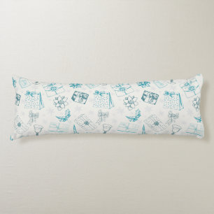 Colourful vintage christmas pattern body cushion