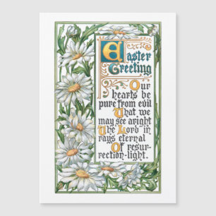 Colourful Vintage Easter Greeting with Daisies