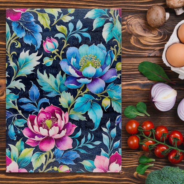 Colourful Vintage Fabric Art Chopping Board (Creator Uploaded)