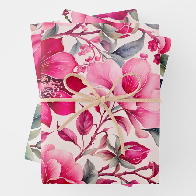 Colourful Vintage Fabric Art Wrapping Paper Sheets (Creator Uploaded)
