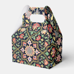 Colourful Vintage Floral Indian Mandala Pattern Favour Box